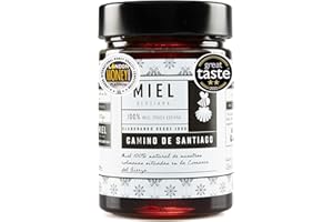 MIEL CAMINO DE SANTIAGO Miel FRESCA pura de abeja, 100% cruda y natural. ORIGEN ESPAÑA.Cosecha propia seleccionada y limitada, otoño 2024. Alta concentración de antioxidantes y minerales. (800 GR).