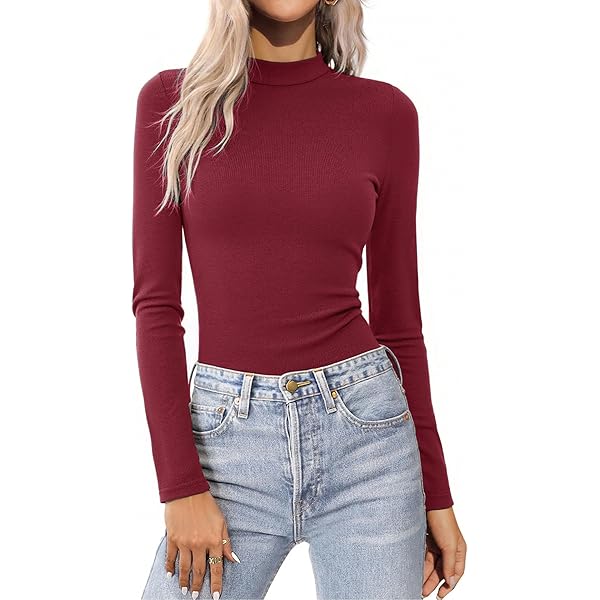 PASUDA Maglia Termica Donna Invernale Manica Lunga Con Fodera In Pile - Girocollo Slim Fit Caldo (Taglie S-XXL)