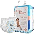 Kim & Kimmy Swim Diaper Pants, Size M, 6-11 kg / 2-8 Months, 15 Pants - Leak Protection, No Swelling, No Rashes, Ultra-Soft & Comfy - Cruelty Free & Vegan - Starfish Splash