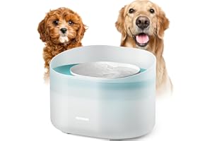 PETLIBRO Capsule Cat Dog Water Fountain Bowl, 8L/1.76 Gallons, Anti-Spill Guard, Vortex Flow Anti-Choking, Easy Refill & Clean, Transparent Casing, Ideal for Medium to Large Dogs Drinking (Plastic)