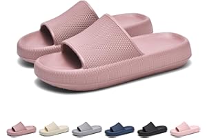 GemChve Hausschuhe Herren,Badelatschen Herren,Sandalen Damen, Weich Rutschfest Sandalen Damen Sommer Pantoletten Geeignet Familie Garten Schwimmbad Strand