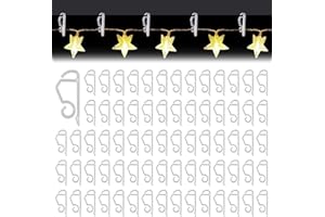 FILLTOWN 120 Stück Weihnacht Licht Clips, Weihnachtslicht Clips Haken Halterung, Dachrinnenhaken für Lichterketten, Dachrinne Clip für Weihnachtsbeleuchtung, Weihnachtsdekoration Hängende Außenleuchten