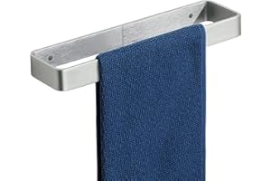 SAYAYO Toalleros de Baño Sin Taladro 30cm Toallero Adhesivo Baño Toallero Cepillado Colgador Toalla Baño Adhesivo para Baño y Cocina