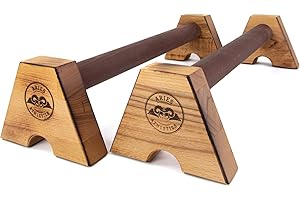 ‎ARIES ATHLETICS Aries Athletics Midletts Liegestützgriffe aus Holz mit extra langen Griffen für Calisthenics/Yoga/Krafttraining – Handmade in Germany – Nachhaltige Push Up Liegestütz Griffe