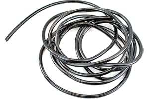 BISOMO Gummi Keder geschlitzt für Simson Schwalbe KR51/1, KR51/2, Laufender Meter:2m