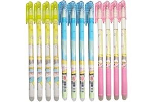 ‎HANWIN Hanwin Radierbarer Kugelschreiber 12 Stück, 0.5mm Radierbarer Kugelschreiber, Kugelschreiber Radierbar, Gelstifte Radierbar, Tintenroller Radierbar, Erasable Pen 0.5mm