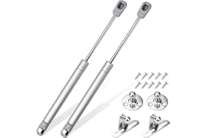 QUOTRE 2 Unidades de Resorte Hidráulico de Gas, Pistón 120 N, Amortiguador para Cocina y Muebles, Elevador Neumático, Bisagras para Puertas