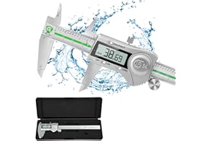 Pie de Rey Digital, Vothen 150 mm /6 Pulgadas de Calibre Digital Electrónica, Paquimetro Profesional de Acero Inoxidable, Pantalla Lcd, mm/inch/frac, Medir Diámetro Interno, Diámetros y Profundidad