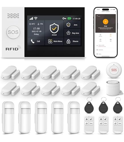 Wifi IP Kit Vidéosurveillance Sans Fil Full HD 1080P Disque Dur 1To 4 Cameras 8 Canaux Systeme De Securite Complet Nvr Ultra Hd Cctv