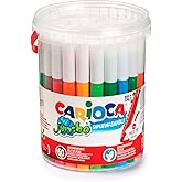 Carioca Jumbo S&uuml;per Yıkanabilir Ke&ccedil;eli Boya Kalemi 50'Li