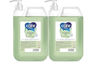 Carekind 70% Hand Sanitiser Gel 2x 5 Litre. Antibacterial Hand sanitizer gel made with Medical Grade Alcohol, Kills Viruses & 99.999% of bacteria. pump dispenser (Aloe Vera)