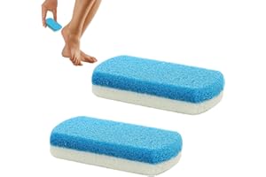 RARWIND Pumice Stone, 2 Stück Hohe Qualität Langlebig Bimsstein und Ornhautentferner, Doppelseitiger Bimsstein zum Entfernen von Hornhaut, Peeling und Glättung der Haut