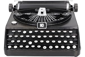 NAROOTE Modèle de Machine à écrire Antique, Bonne Conception de Machine à écrire Portable Noire pour Le Bureau