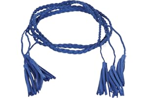 moonbow Ceinture tressée suédine pompon - Ceinture Femme Pompon - Ceinture Fine