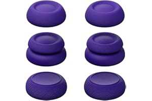 Savage Raven by Skull & Co. Skin, CQC and FPS Thumb Grip Set Joystick Cap Analog Stick Cap for PlayStation Portal - Galactic Purple, 3 pary (6 szt.)