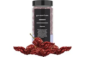 Genuino Peperoni Cruschi Lucani Artigianali, Cucina Botanica Italiana, Vegetariana, Peperone Crusco Dolce Pronto Da Mangiare Come Patatine, Ideale Per Cesti Natalizi O Regalo Uomo Donna, 50 Gr