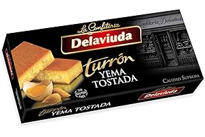 Delaviuda, Torrón de Yema Tostada Superior, Torrón sin Glutine, Torrón Tradizionale con Miele y Almendras Selezionate, Ricetta Tradizionale Dal 1880, 250 Grammi