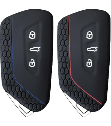 BluePony * Seat Leon 5F Schlüsselhülle · 2x · Schwarz Und Rot · Key Cover Schlüsselhülle · PREMIUM