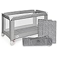 MS BabyWorld – Matras voor Reiswieg 120x60x6 cm | Opvouwbaar, Ademend, Antiallergisch & Ergonomisch | Inclusief Draagtas | Kleur Grijs | Voor Baby's & Pasgeborenen