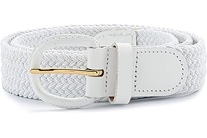 Streeze 30 mm ceinture pour hommes et femmes. 6 tailles. Extensible et tressée avec une boucle en cuir de tailles Small – 3XL
