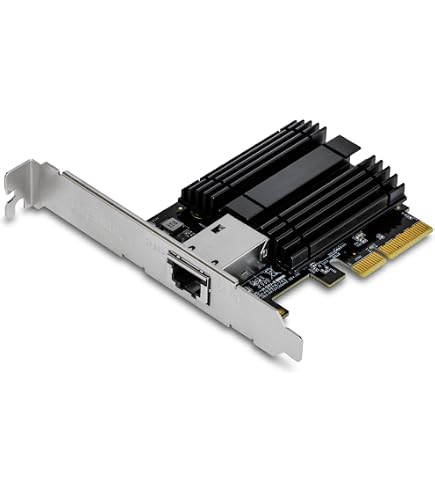 10Gtek 10Gb PCI-E NIC Network Card, Dual Copper RJ45 Port, with