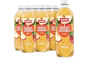 ‎GRANINI granini Fruchtschorle Apfel (6 x 500ml), natürlich erfrischend, mit Kohlensäure, echte Früchte, ohne Süßungsmittel, vegan