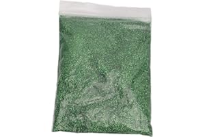 PSSOPP Crafts Glitter Extra Fine Glitter 50 G Polvere Glitterata Scintillante per Artigianato, Creazione di Biglietti, Scrapbooking, Feste, Viso, Corpo, Unghie(verde)