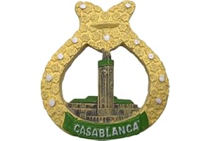WEDARE 3D Casablanca Marruecos Refrigerador Imán de Nevera Recuerdos Turísticos Resina Pegatinas Magnéticas Hogar y Cocina Decoración de Regalo de Viaje