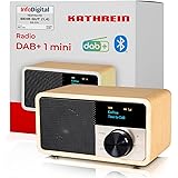 KATHREIN DAB + 1 MINI RADIO DE ESCRITORIO DAB +, FM DAB +, FM, BLUETOOTH MADERA (CLARO)