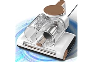 Lambluefly Milbensauger für Matratzen, 15KPA Milbensauger mit UV Licht 60°C & Ultraschall, 700W Milbenstaubsauger, Doppelter Staubbecher, Walzenbürste aus Metall, entfernt 99,99% Allergene von Betten