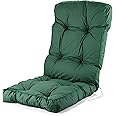 Alfresia Recliner Replacement Cushion – Garden Recliner Chair Cushion, ClassicStyle, Tightly Packed Crumb Foam Filling, Use Chairs and Outdoor Furniture (Green)