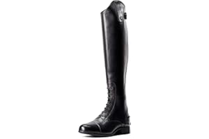 Ariat Womens Heritage Countour II Field Zip Long Riding Boots Black - Lightweight