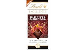 LINDT EXCELLENCE NOIR DENTELLE CARAMEL