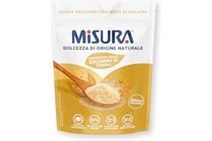 MERISANT Misura Sostitutivo dello Zucchero di Canna con Eritritolo e Stevia, Dolcificante in Cristalli Finissimi, Senza Glutine, Origine Naturale, Dolcificante Vegano, Confezione Richiudibile, 250g