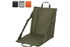 Highlander Outdoor Sit Mat - Portable Seat - Lightweight with Back Support and Pocket - Perfect for Picnic, Festival, Stadium or Beach