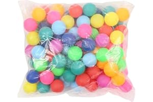 BIGTREE 50 Pack Table Tennis Balls Ping Pong Balls 40mm Plastic Cheaper Ideal for Cat Dog Art Craft Party Family Shool Games Beginner Adults Not Suitable for professional athletes