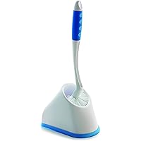 Cello Kleeno Angular Toilet Brush with Storage (Blue and White)