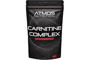 ATMOS NUTRITION L-Carnitine 3000mg Complex | 240 Capsules (60 Servings) | Fortified with D3 and B Vitamins (B2, B3, B6, and B7) | High-Performance Gym & Sports Supplement