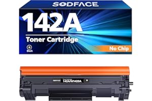 SODFACE 142A 142X Toner Kompatibel für HP 142A 142X W1420A W1420X Schwarz für HP Laserjet MFP M140W Toner M110W M140WE M110WE M139W M139WE Toner (Kein Chip, 1-Pack)