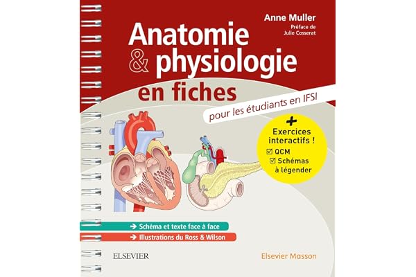 Anatomie et physiologie en fiches pour les étudiants en IFSI: Avec un site Internet d'entraînements interactifs