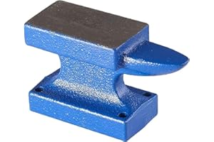 MNIXY NC 1pcs Mini banco da Lavoro Stabile Portatile Incudine fabbro forgiato Incudine in ghisa Strumenti di Incudine di Panca di Ferro bricolage Incudine per la Fabbricazione di Gioielli (Blu)