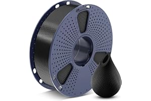 ‎SUNLU SUNLU PETG Filament 1,75 mm, weniger Stretching gute Schicht Haftung hohe Zähigkeit 3D-Drucker Filament 1,75 ± 0,02 mm, 1kg Spule (2,2 lbs), PETG Schwarz