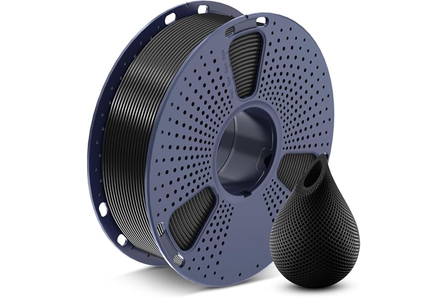 SUNLU PETG Filament 1.75mm Black, High Toughness 3D Printer Filament PETG Dimensional Accuracy +/- 0.02 mm Less Stringing Good Layer Adhesion, 1KG Spool(2.2lbs), Black PETG