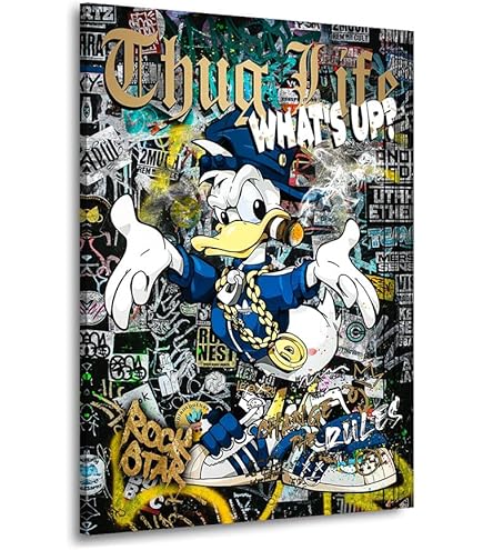 Kunstgestalten24 Dagobert Dollar Money Image Pop Art Style Canvas Print