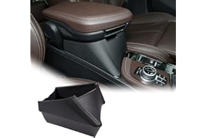 YIWANG Contenitore portaoggetti per bracciolo Centrale dell'auto, per X1 F48 2016-2019, per X2 F47 2018 2019 con Guida a Sinistra (Nero)