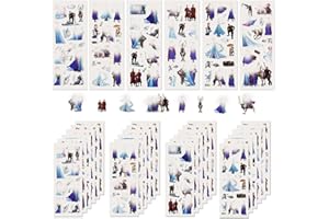 UHDS Adesivi Frozen per Bambini 400+ Adesivi 3D, Stickers Bambini 3D Puffy Adesivi per Regali Gratificanti Scrapbooking, Adesivi 3D Adatto per Collezioni Festa a Tema (30 Fogli)