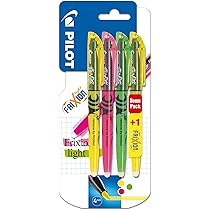 Pilot FriXion Light - Rotuladores fluorescentes (6 unidades), 12 Stück, Offic Set Big