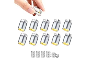 ALEGRE® Mini Led Licht,10 Stk Mini Led Lichter für Puppenhaus Licht, Warmweiß Micro Leds Minie Lichte mit 15 Batterie, Miniatur Lichter für Vitrinen,Spielzeug Bausteine,Laternen,Puppenhaus Beleuchtung