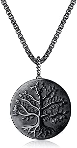 COAI Collana Con Pendente Vajra In Ossidiana Nera – Pietra Naturale, Laccio Regolabile 48-72cm – Gioiello Unisex