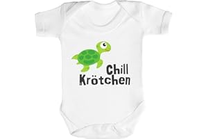 ShirtStreet süße Schildkröte Turtle Strampler Bio Baumwoll Baby Body kurzarm Jungen Mädchen Chillkrötchen 1